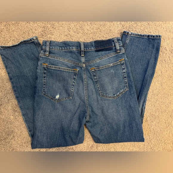 Ankle Straight Distressed Jeans - Picture 10 of 11